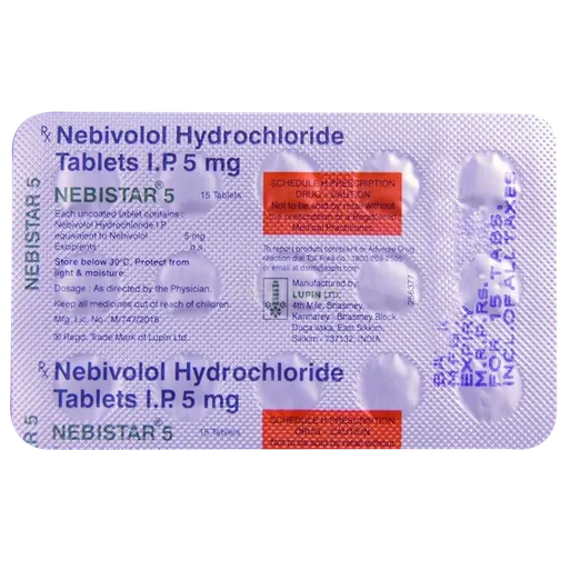 nebistar 5mg tablet 15's